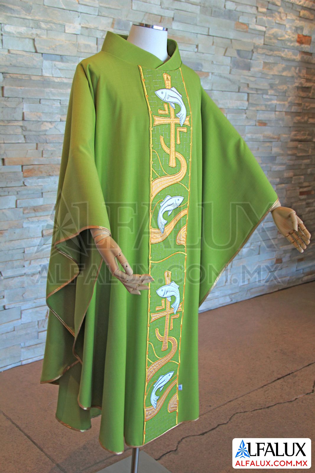 22 PECES Alfalux Casulla Central Verde Manzana 233 (3)